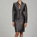 Calvin Klein Women's Charcoal 2-piece Skirt Suit