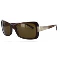 Kay Unger Women's K605 Brown/Gold Rhinestone Accent Fashion Sunglasses
