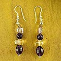 Sterling Silver 'Wisdom's Fortune' Multi-gemstone Earrings (India)