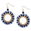Helene Goldplated Simulated Sodalite Beaded Earrings