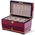Rose Wood Finish Jewelry Box