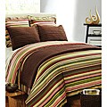 Lucas Stripe Cotton Satin Twin-size Duvet Cover Set