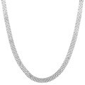 14k White Gold 18-inch Bizmark Chain