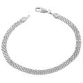 14k White Gold 7.25-inch Bizmark Bracelet