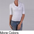 Ci Sono by Journee Junior's Cowlneck Half-sleeve Sweater
