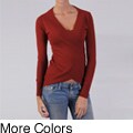 Ci Sono by Adi Junior's Knit Faux-Wrap Top