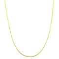 14k Yellow Gold 18-inch Diamond-cut Round Wheat Chain