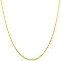 14k Yellow Gold 20-inch Diamond-cut Cable Chain
