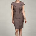 Marc NY Women's Fawn Leather Piping Dress
