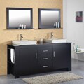 Jeffrey 72-inch Double-sink Bathroom Vanity Set
