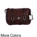Etienne Aigner 'Brooke' Leather Flap-over Crossbody