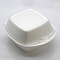 Hinged 6x6-inch Disposable Food Container (Case of 500)
