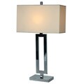 Camden Rectangle Metal Table Lamp with Fabric Shade