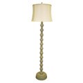 Luisito Sage Distressed Wooden Floor Lamp