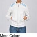 Knoles & Carter Women's Leather Contempo Racing Bomber Jacket