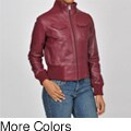 Knoles & Carter Women's Veronica Bomber Leather Jacket