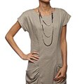 Faux Pearl, Onyx and Smokey Quartz Necklace