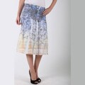 Tabeez Women's Grey and White Cloud Skirt