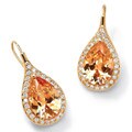 Neno Buscotti 18k Goldplated Champagne and White Cubic Zirconia Earrings