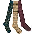Muk Luks Women's Micro Fiber Boot Height Socks (Pack of 3)