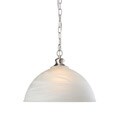 Transitional 1-light Brushed Nickel Pendant