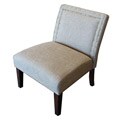 Modern Burnett Taupe Living Room Slipper Chair