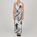 Tiana B. Women's Drape Neck Printed Maxi Dress