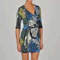 L.A. Gold Women's 3/4-sleeve Wrap Dress