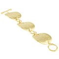 Rivka Friedman 18k Gold Overlay Round Link Bracelet