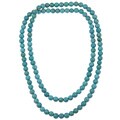 Pearlz Ocean Turquoise Howlite 36-inch Endless Necklace