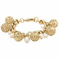 Rivka Friedman White FW Pearl Charm Bracelet (4-9 mm)