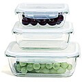Lock & Lock BOROSEAL II Borosilicate Glass Rectangular 6-pc Set