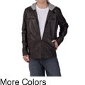 Boston Traveler Men's Faux Leather Zipper Jacket