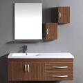 Morden Wall Mount Single Sink Bathroom Vanity Set