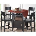Dayton Modern 5-piece Drop-leaf Pub Table Dining Set