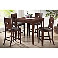 London Brown Wood Modern Pub Table Set
