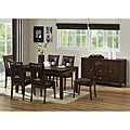 New Jersey Brown Wood Modern Dining Set