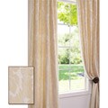 Mayfair Cream Cotton 106-inch Damask Curtain Panel