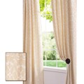 Westminster Cream Color 84-inch Cotton Damask Curtain Panel