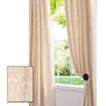 Westminster Cream Color 106-inch Cotton Damask Curtain Panel