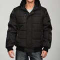 Coogi Men's Black Hooded Puffer Jacket