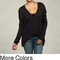 Hanna & Gracie Women's Striped Wool-blend Hi-Lo Cardigan FINAL SALE