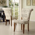Andorra 2-piece Light Beige Japanese Linen Side Chair Set