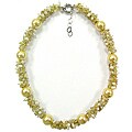 Pearlz Ocean Shell Pearl, FW Pearl and Citrine Chip Necklace (10-11 mm)