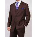 Ferrecci's Men's Brown 2-button Vested Suit