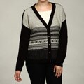 Eight Eight Eight Women's Fair Isle Pattern 4-button Cardigan FINAL SALE