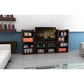 Atlantic Duo 42-inch TV Stand with two Henna Red Media Bins