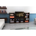 Atlantic Duo 42-inch TV Stand with two Chestnut Media Bins