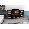 Atlantic Duo 42-inch TV Stand with two Black Media Bins