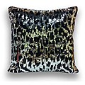 Sequin Cheetah 16x16 Decorative Pillow
